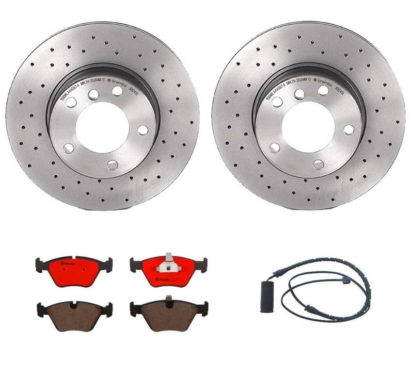 BMW Brembo Brake Kit Pads and Rotors Front (296mm) (Xtra) (Ceramic